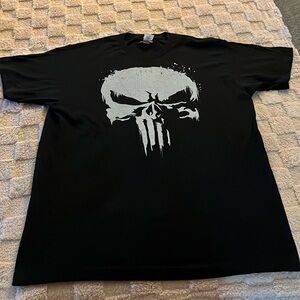 The Punisher Tee, Large, Black.